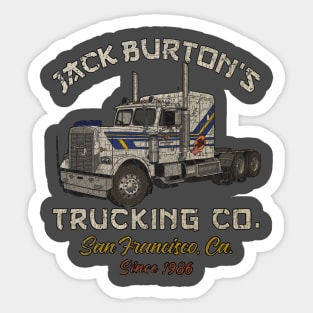 Jack Burton Trucking 1986 Sticker